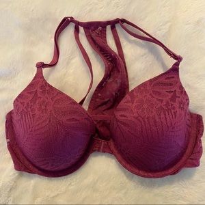 “Lightly lined” front clasp bra